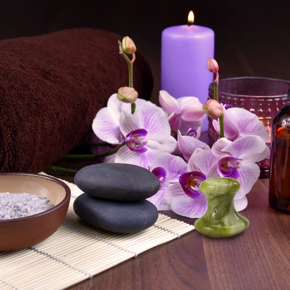 

Smooth Massaging Stone Premium Jade Facial Massager Durable Practical Gua Sha Tool for Face and Body Face Gua Sha Stone