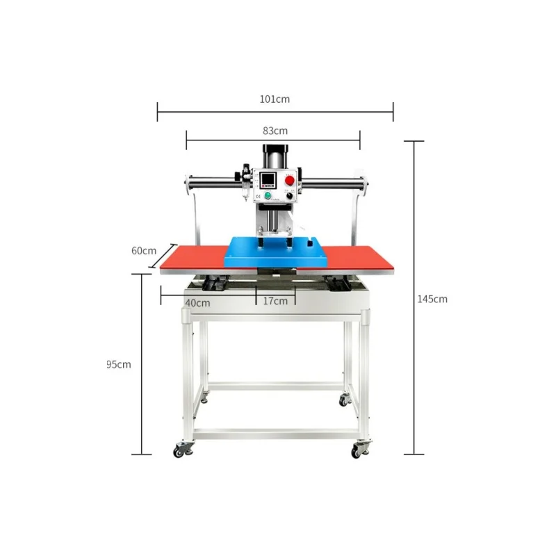 Heat Press Machine 40x60cm Automatic Open And The Bottom Can Move Heat Press Machine T-shirt Printing Machine