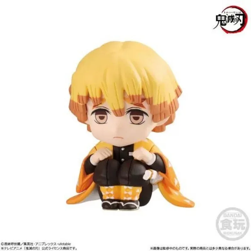 Demon Sairer: Kimetsu no Yaiba Box Egg Animation Periferal Midouzi Tanjiro Zenitsu Zenitsu Figure Desktop Ornament วันหยุดของขวัญ