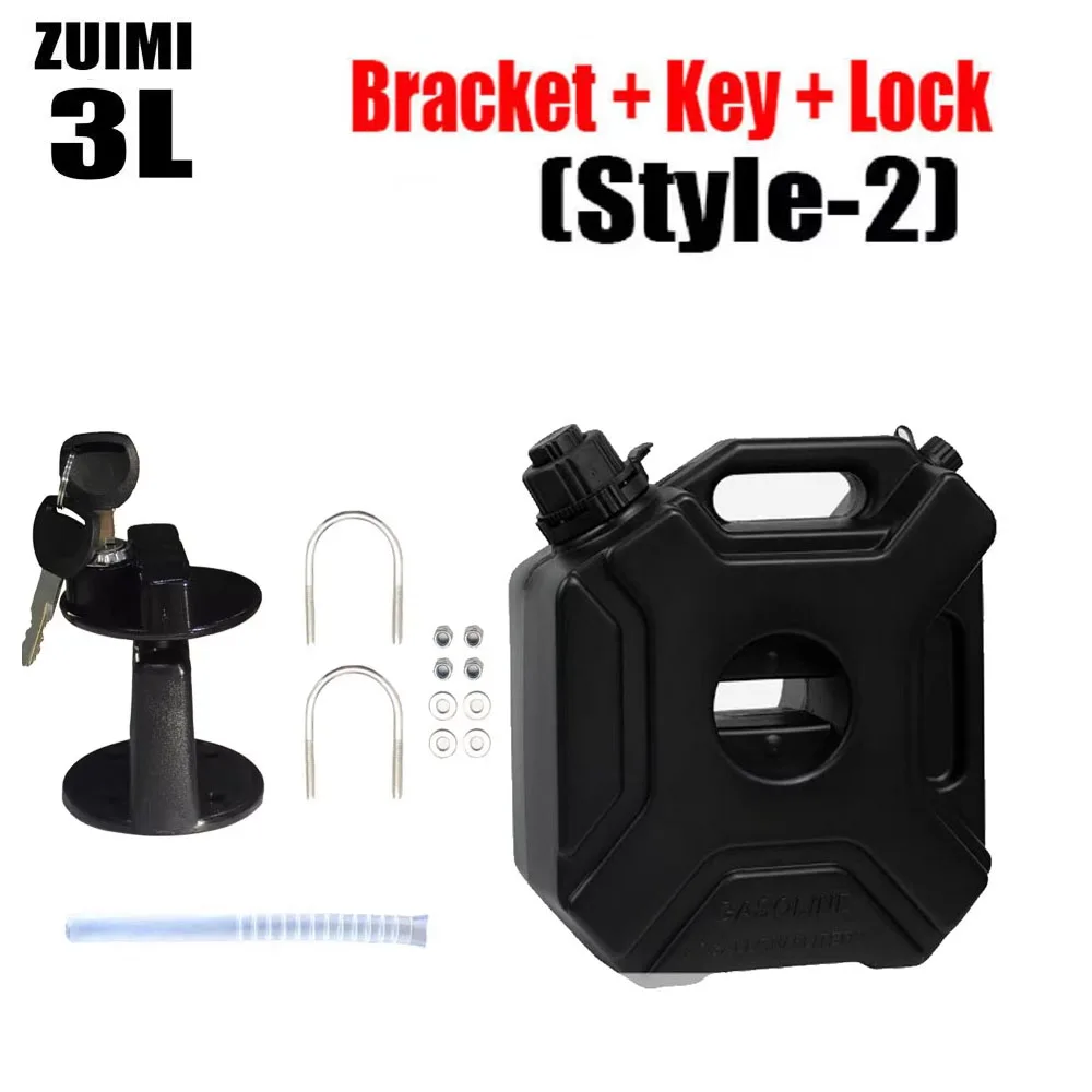 3/5L Kinderslot Motoraccessoires Brandstoftank Benzineblikjes Vaten Kan Gas Reservecontainer Antistatische Jerrycan Brandstoftank