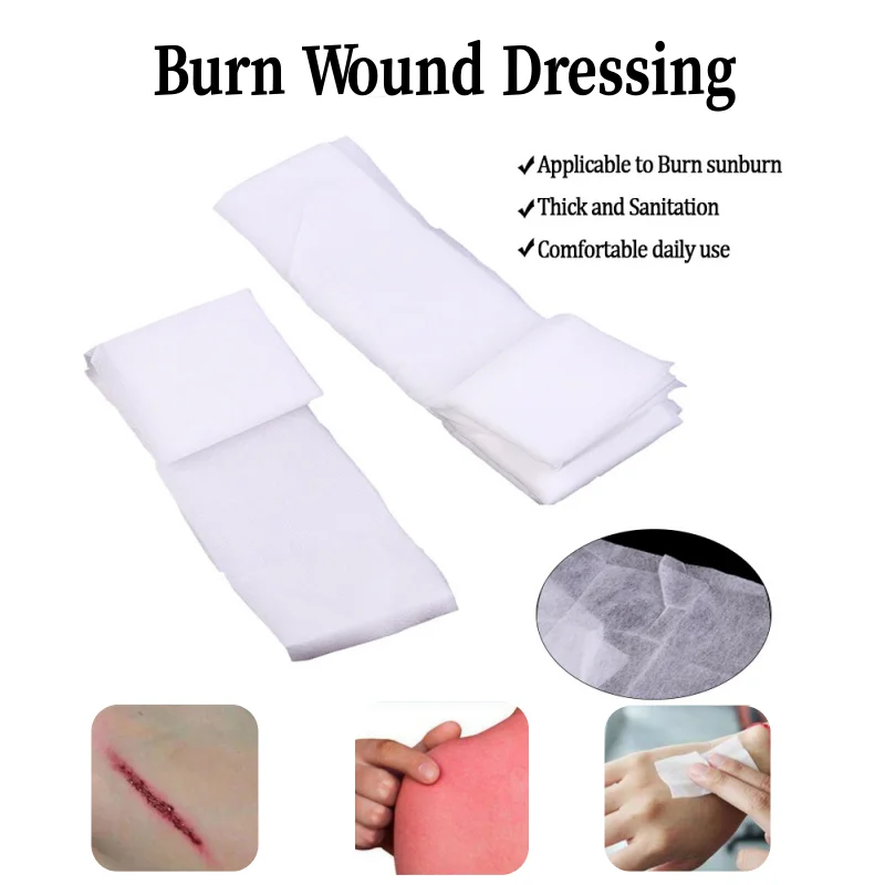

Non-woven Burn Dressing Anti-infection Burns Emergency Bandaging Pad Wound Care Gauze