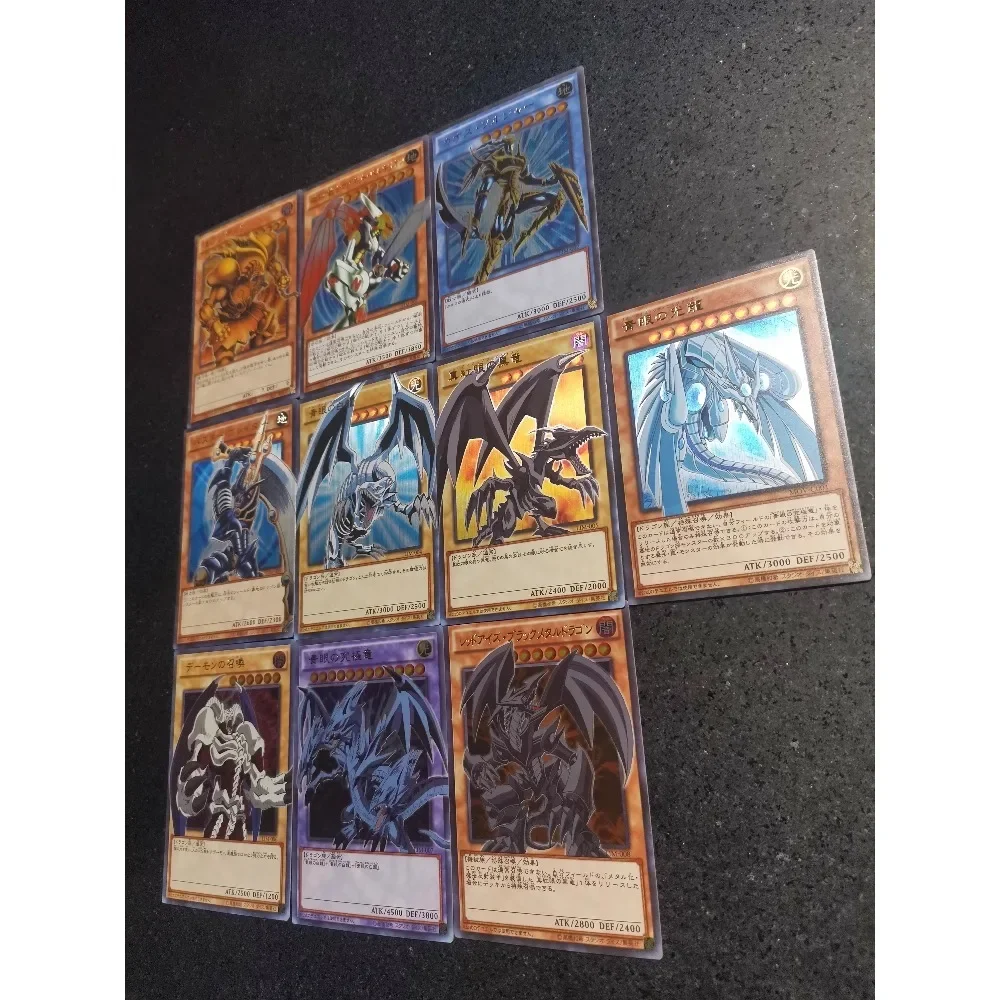 DIY Yu-Gi-Oh! ZZ Style Frame Flash Card 10 Sheets Per Set Four Types of Flashes Anime Peripheral Game Collection Card Gift