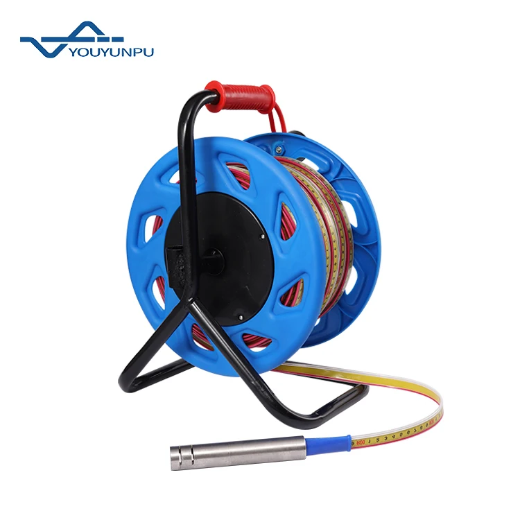 30m-500m Steel Rule Water Level Meter Portable Water Table Depth Meter Stainless Steel Cable Line Well Depth Meter