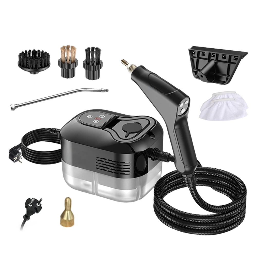 Nettoyeur vapeur portable Rimoody 1500W, machine de nettoyage haute pression pour climatisation, capacité de 1200 ml, outils de nettoyage pour vitres de voiture