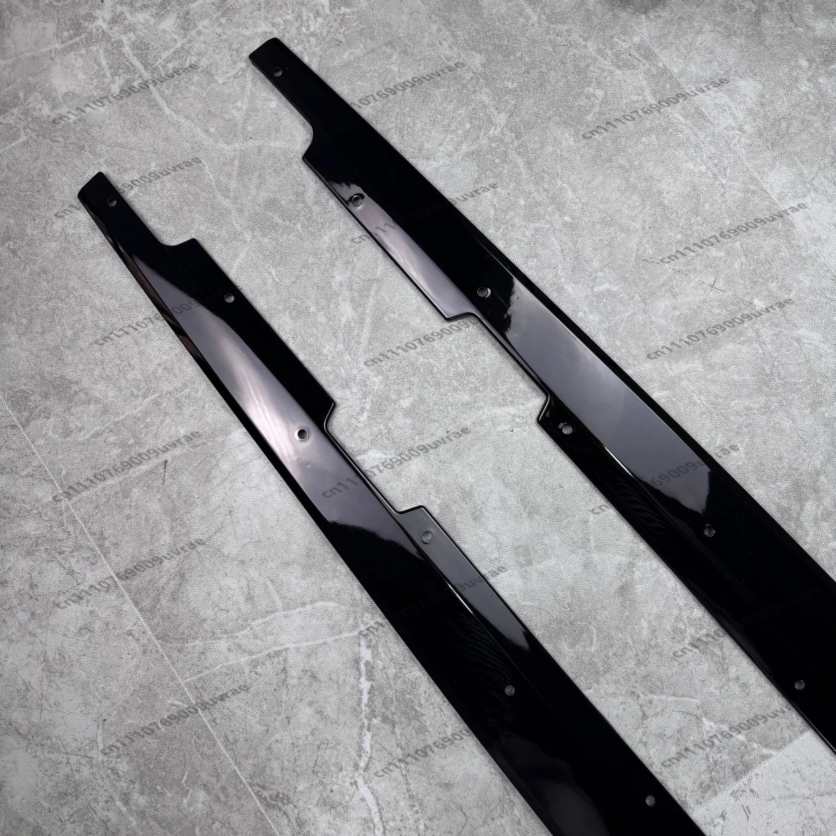 For BMW 3 Series E90 E92 E93 M3 2005-2013 4PCS Gloss Black ABS Side Skirt Extension Splitters Winglet Spoiler Bumper Protector - view 3