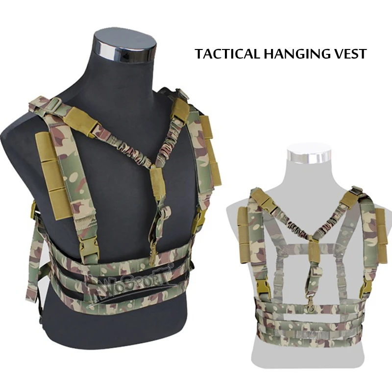 New Military Airsoft Combat MOLLE System Low Profile Chest Rig Easy-carrying Outdoor Hunting Gun Sling Chest Body Carrier