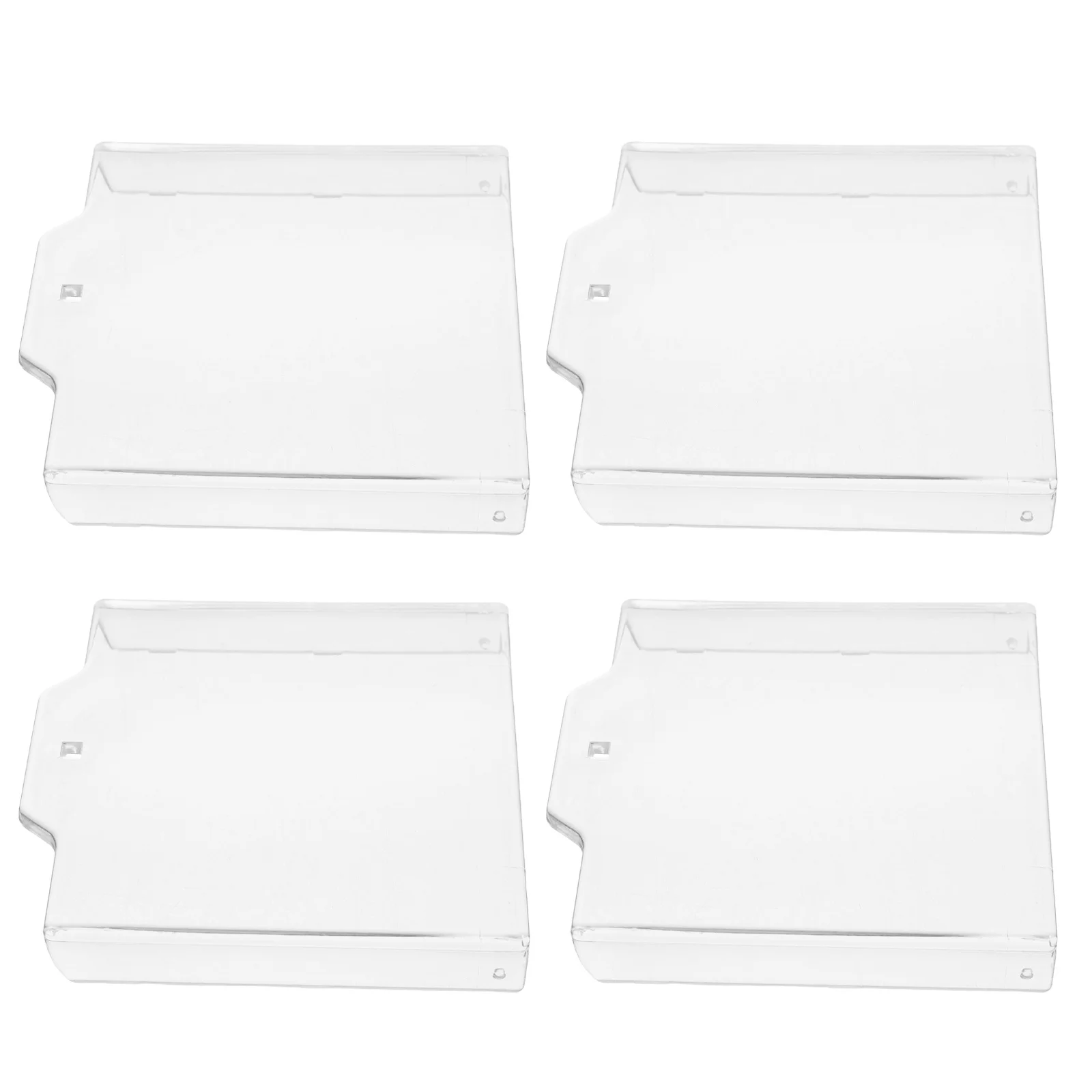 4Pcs Transparent Glass Break Cover Heavy Duty Emergency Button Protector for Fire in Public Buildings Schools