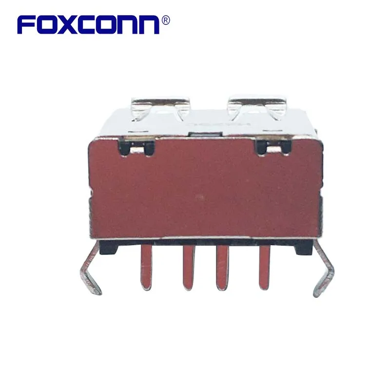 Foxconn UB1112C-4R1-4F Matrixes USB2.0 90องศาเท้าเคาน์เตอร์ปากซ็อกเก็ต