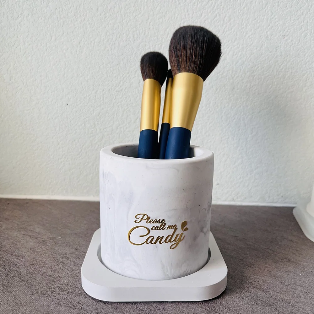 

Cylindrical Pen Holder With Base Mould For DIY Holder Making Creative Mould For DIY Holder For Making Creative Mold
