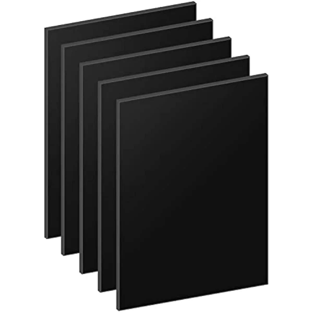 5Pcs 3mm Gloss Black Acrylic Sheet 200x200mm Plexiglass PMMA Board Laser Cut DIY Cosplay Sign Display Blank Panel