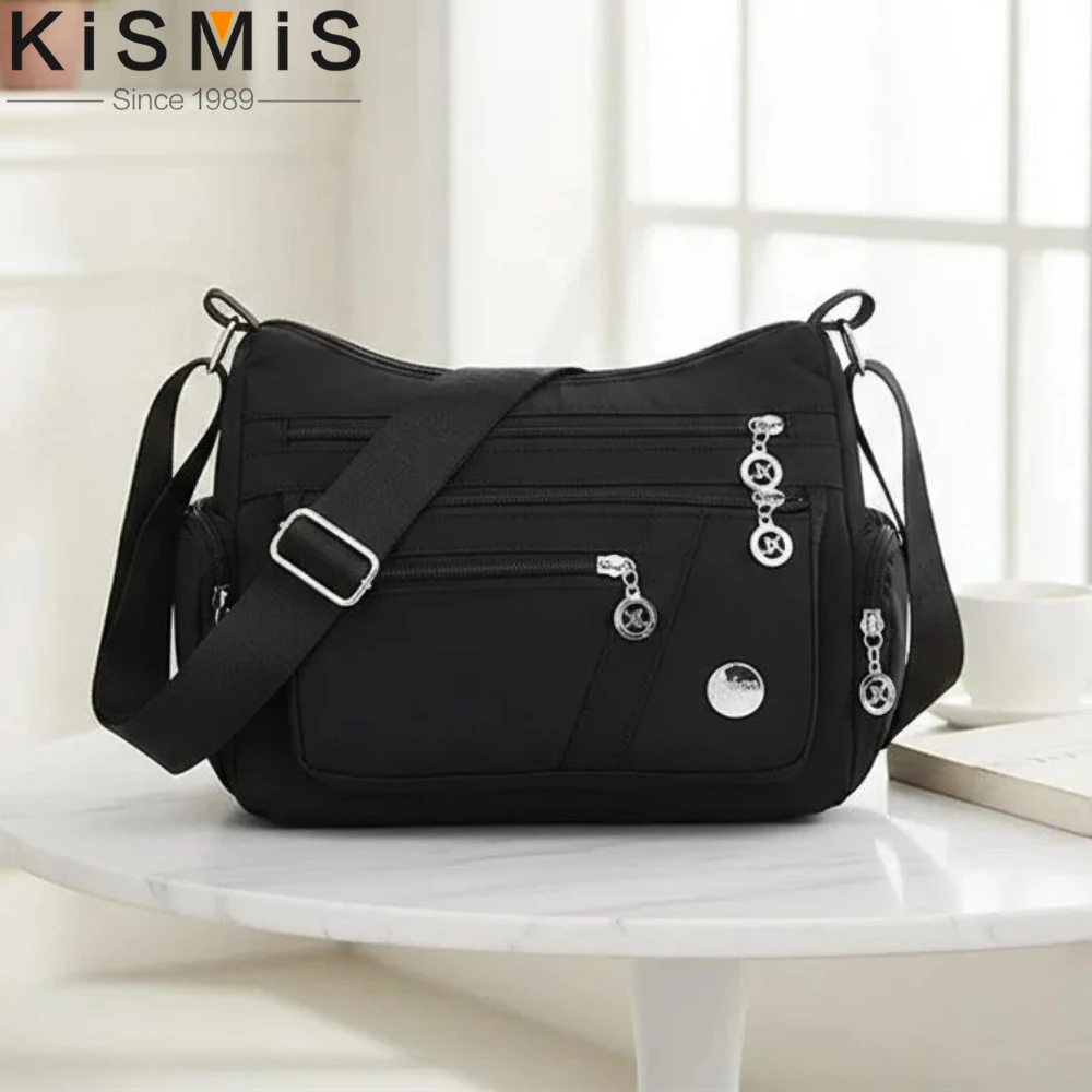 

Fashion Women Waterproof Single Shoulder Crossbody Bag Casual Oxford Messenger Handbag Purse for Daily Use