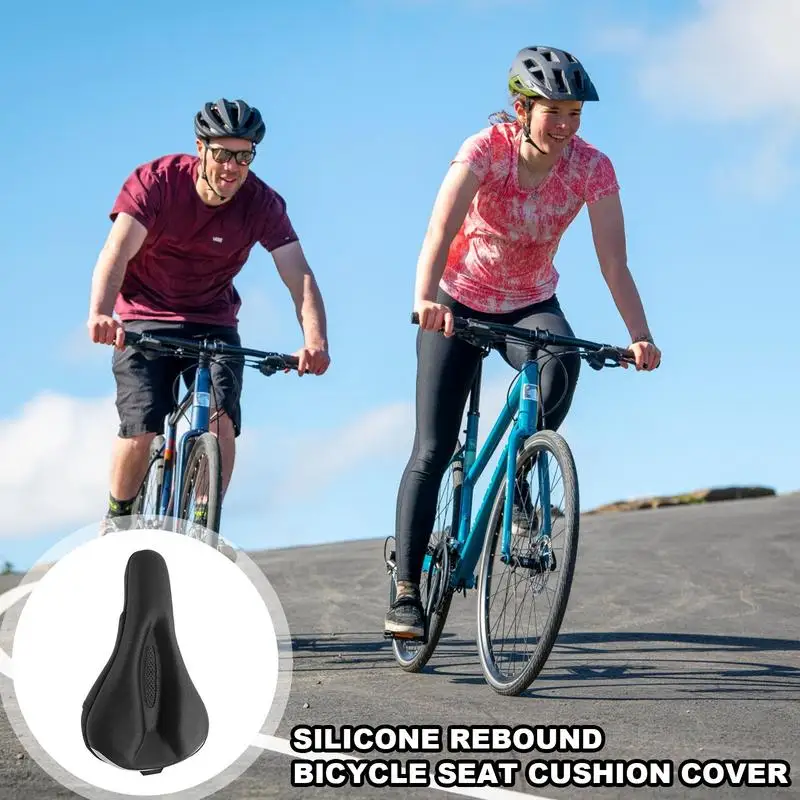 Mountain Bike Saddle Cover Thick Breathable Super Soft Bicycle Seat Cushion Bike Seat Bicycle Accessories