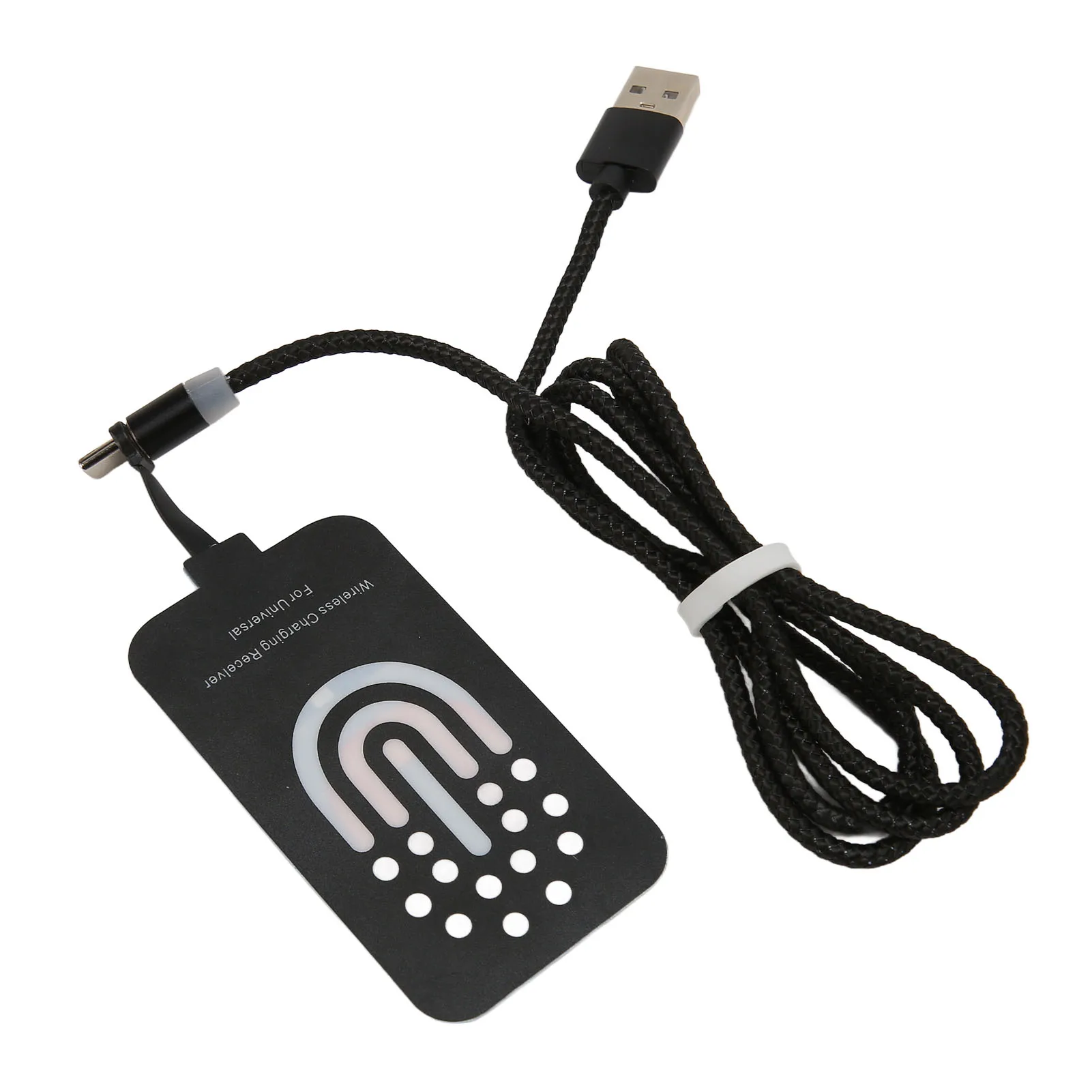 Protable Wireless Charger Adapter Receiver 10W Ultra Thin Type C Wireless Charging Patch with Magnetic Charging Cable for Phone