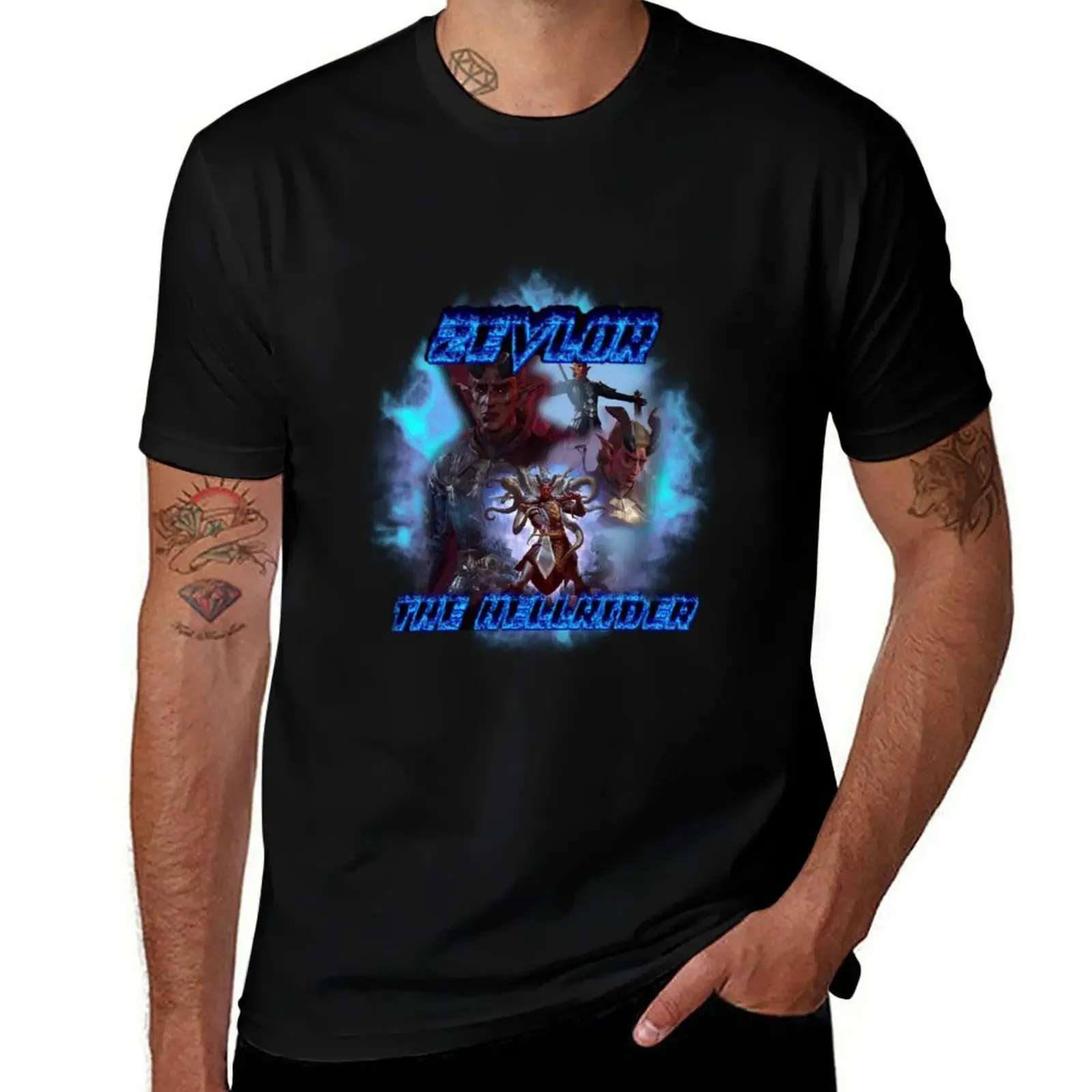 Zevlor the hellrider T-Shirt customs design your own vintage clothes T-shirt men