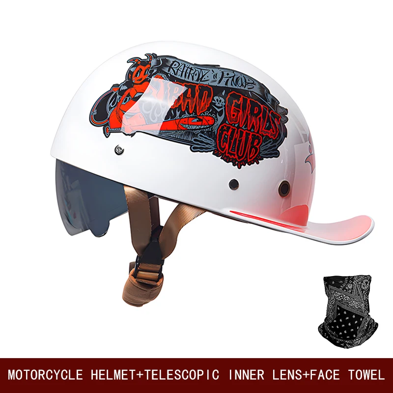 Motorbicikli retro helmes Egyetemes Cirkál Gördeszka Bicaj semi-helmet Motorbicikli Új Nemzeti Előírás Födémgerenda