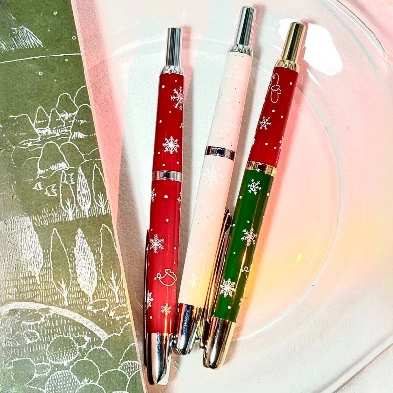 

2026 Jinhao Press Fountain Pen Winter Limited Edition Ins Calligraphy Silver Limited Edition Green EF 0.38MM F 0.5 Stationery