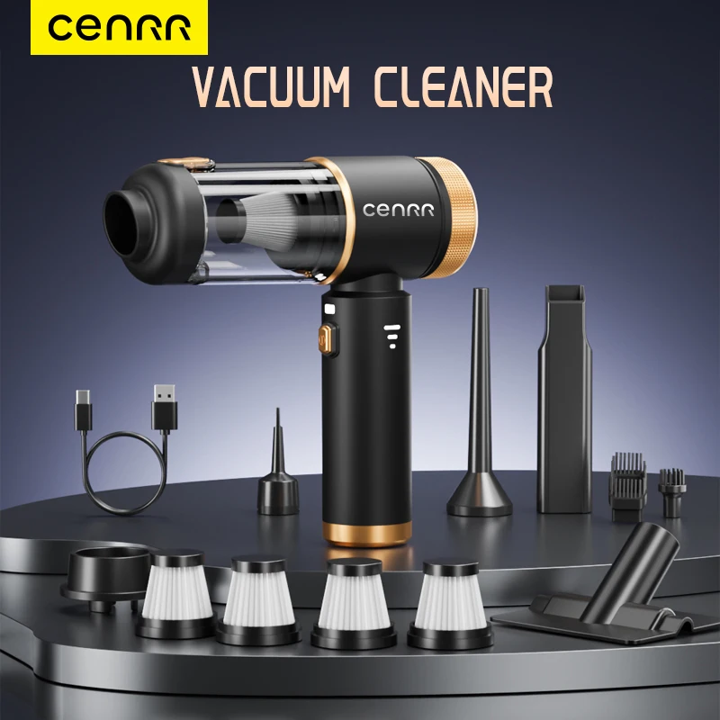 CENRR New 985000PA Powerful Wireless Car Vacuum Cleaner Strong Suction Portable Mini Car Cleaner for Home Appliance Air Blower