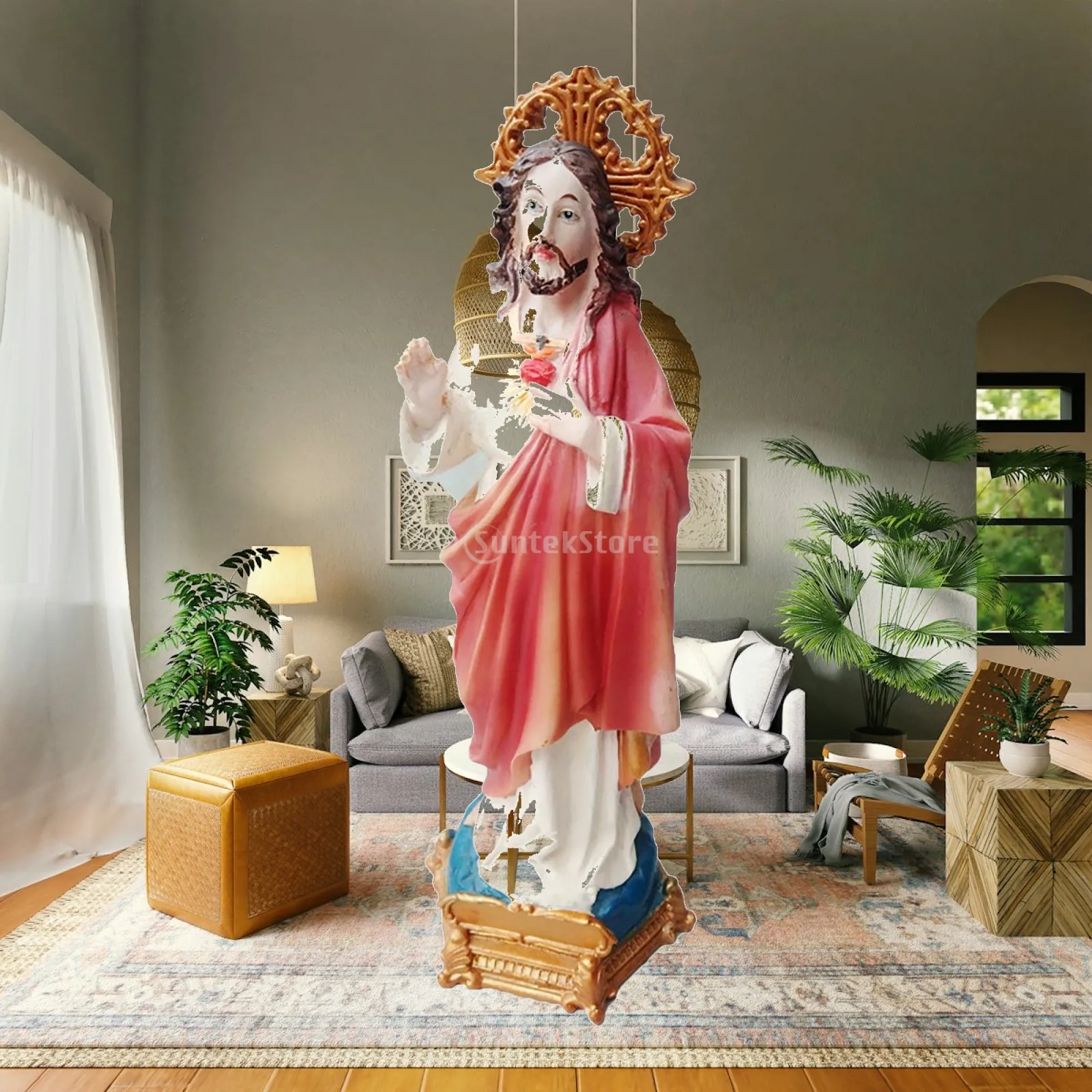 Sacred Nativity Figurine Statue Scene Religiousian Spiritualmas Worship Supplies Mary/ Home Tabletop Decor