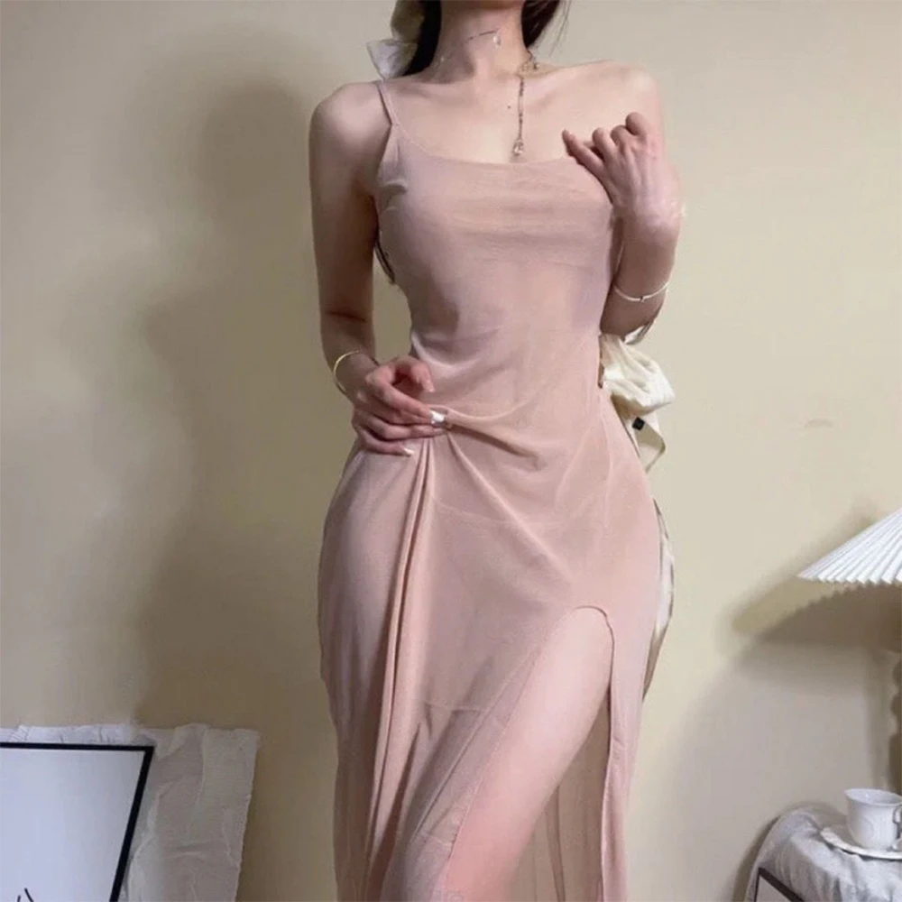 أزياء حار بيع المرأة ملابس النوم فستان النوم انظر من خلال الملحقات تنفس الملابس كلوبوير مريحة