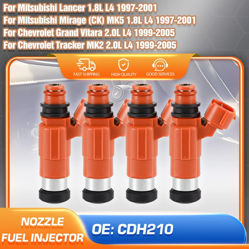 

Car Fuel Injector Nozzle Kit CDH210 For Mitsubishi Lancer Mirage 1.8L 1997-2001 Chevrolet Grand Vitara Tracker 2.0L 1999-2005