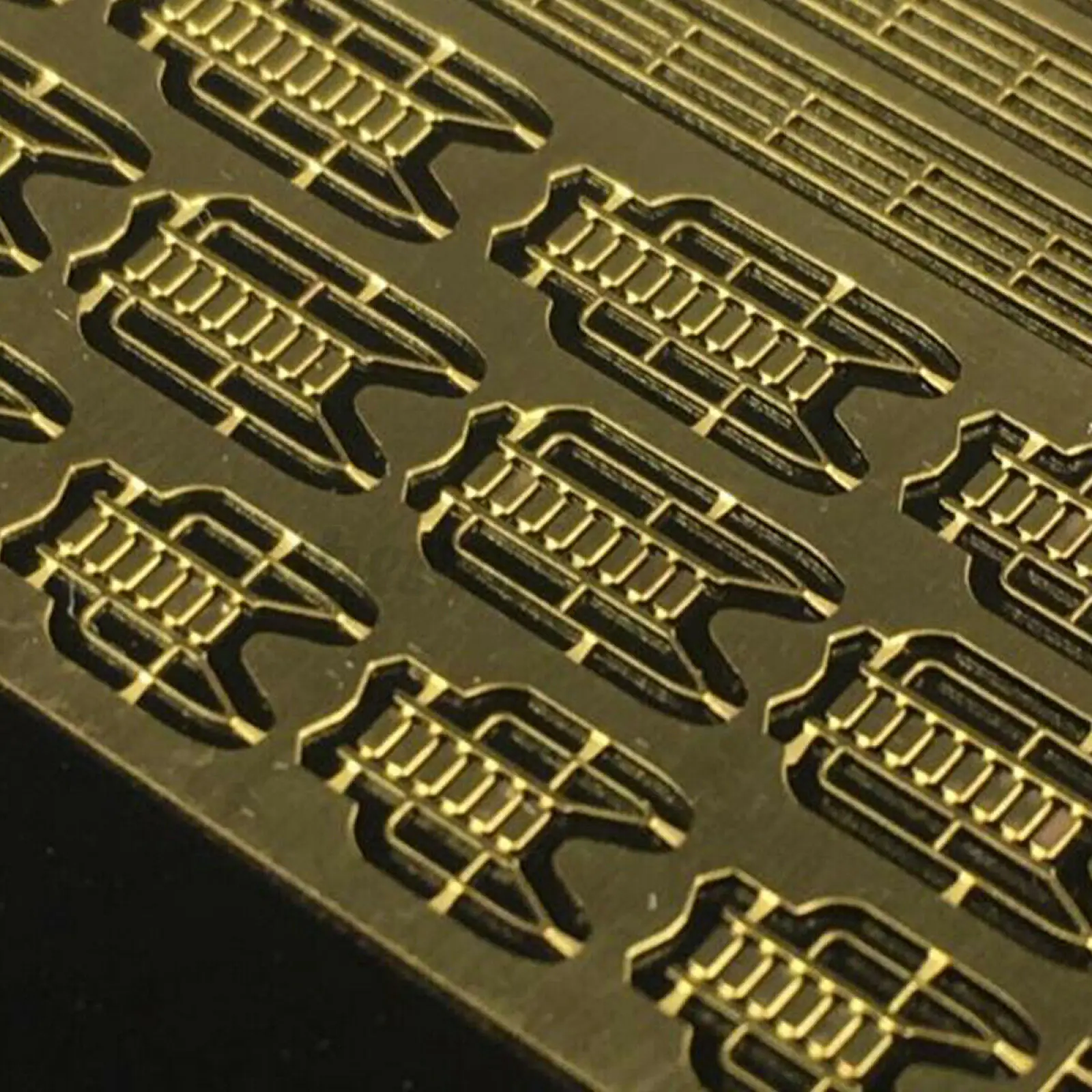 النحاس نموذج درابزين سلم درابزين أجزاء معدنية محفورة ل 1/700 مقياس نموذج باخرة ل CYPE005 صورة محفورة PE بناء هواية DIY بها بنفسك