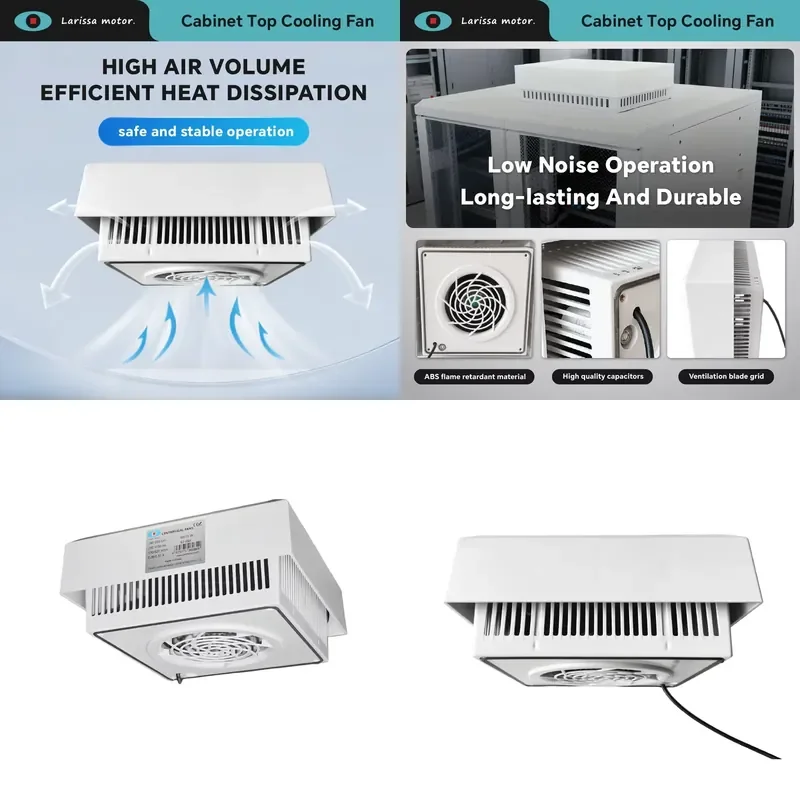 2642 Top-Mounted Centrifugal Exhaust Fan High Volume Medium Pressure Plastic Power Cabinet Cooling Fan