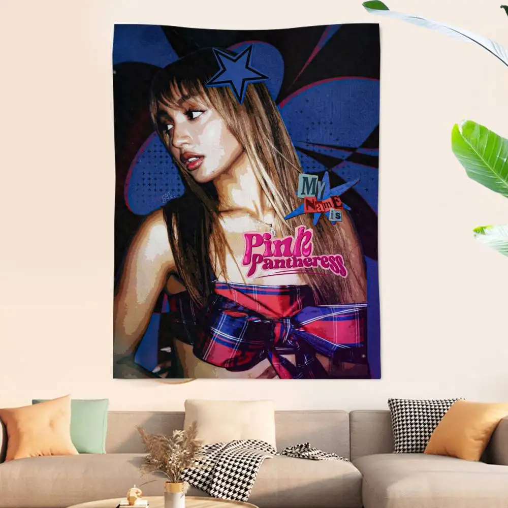 Singer Pink P-Pantheress Colorful Tapestry Wall Hanging Bohemian Wall Tapestries Mandala Wall Hanging Sheets