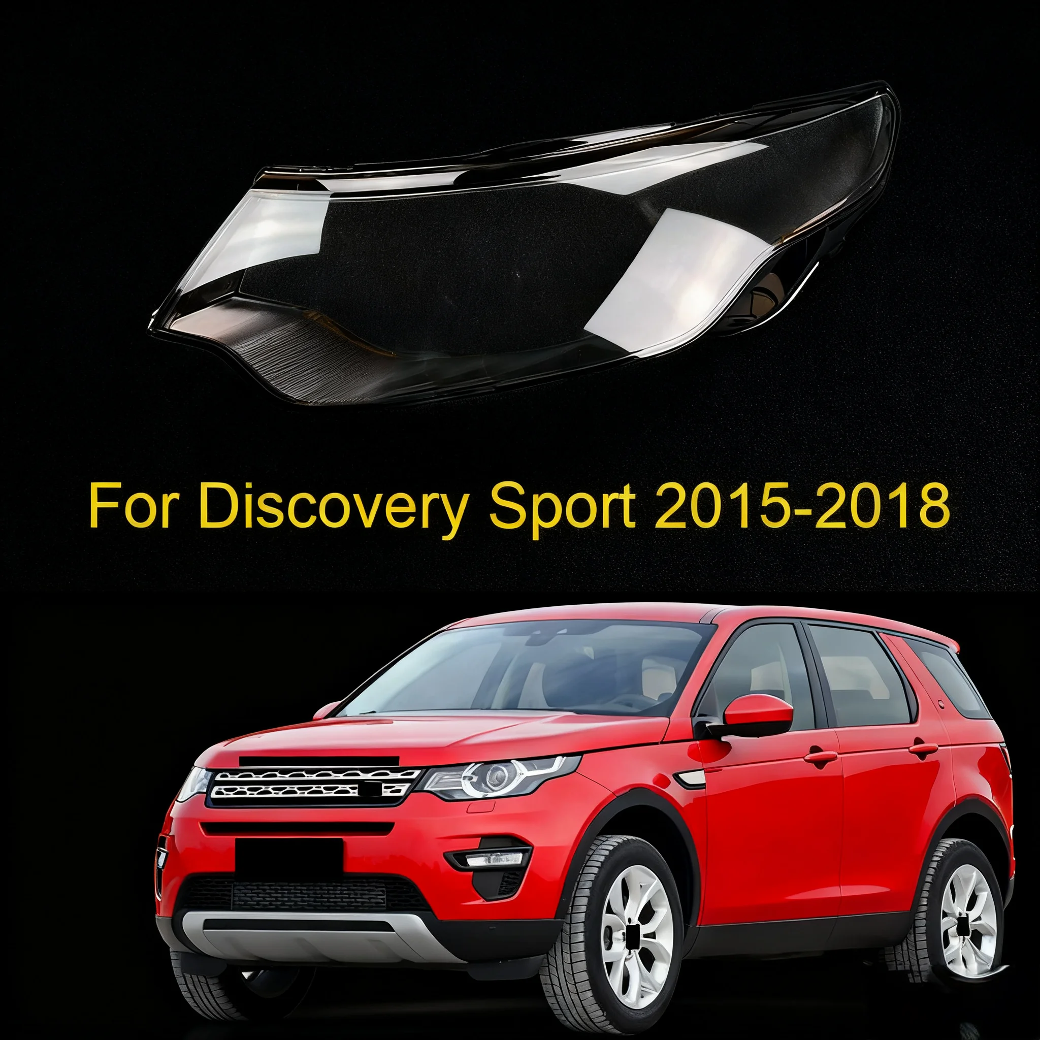 

Для Land Rover Discovery Sport 2015-2018 автомобильная передняя фара, крышка объектива, стеклянные фары, прозрачные абажуры, маски в виде ракушки