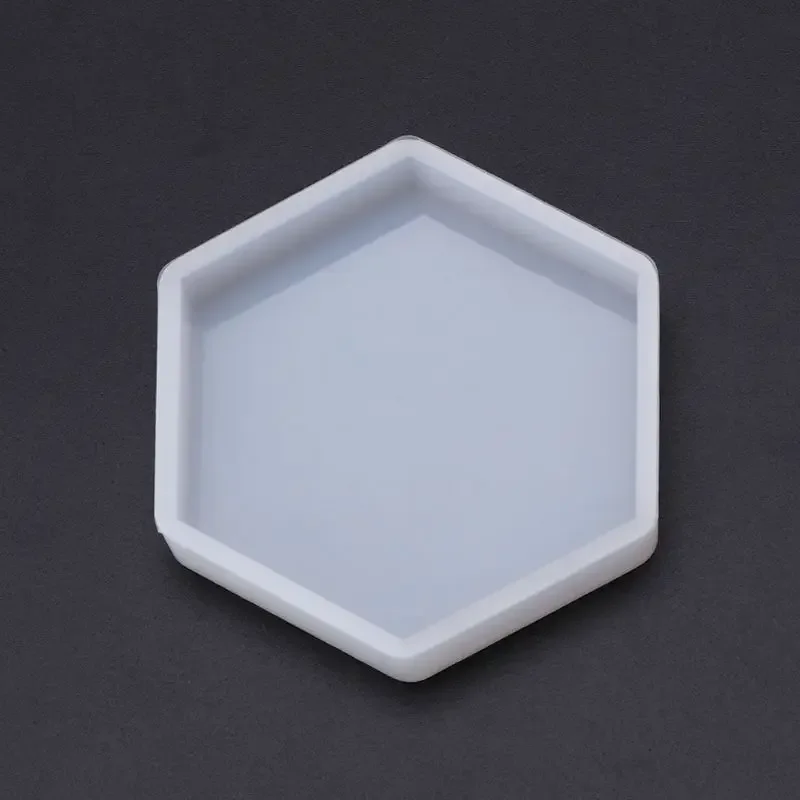 Silicone Mold Mirror DIY Epoxy Resin Crafts Jewelry Making Pendant Decoration Geometric Hexagonal Handmade Molds Ornaments Tool