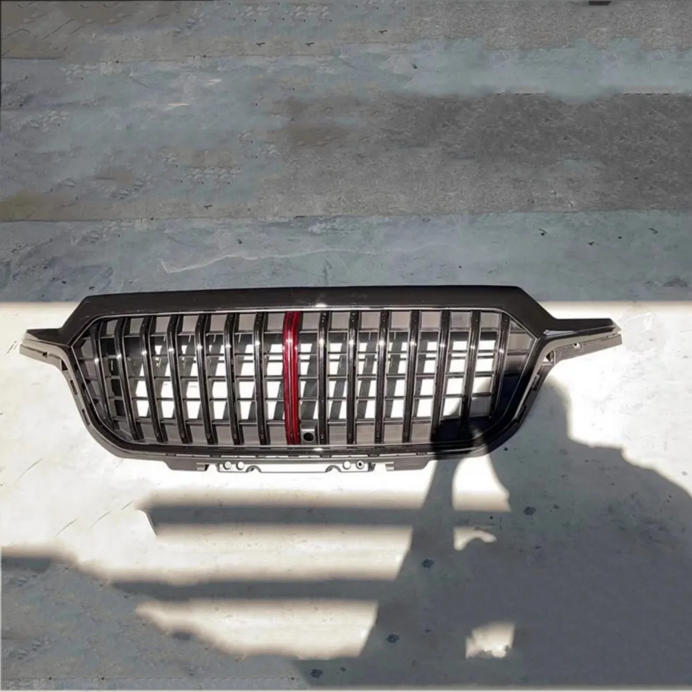 For Hongqi Red Flag HS5 2019 2020 2021 2022 Grill Mask Grid Radiator Grille Front Bumper Net Assembly Auto Accessories