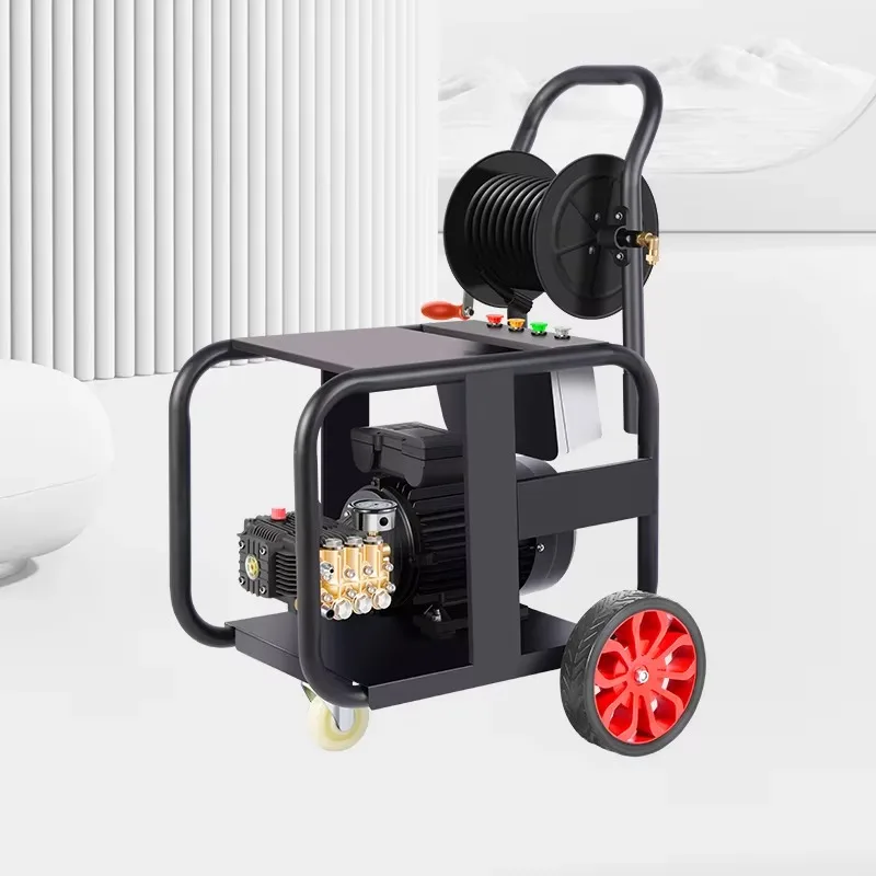 

Машина для очистки высокого давления, 150 бар, электрическая мощность, 3 кВт, выемка трубопровода, новое общественное оборудование для очистки канализации, большой поток