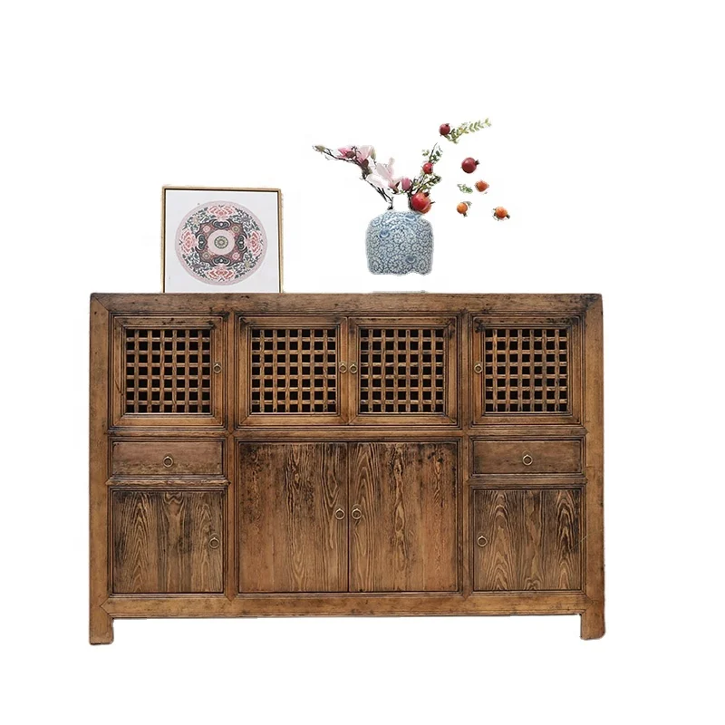 Chinese antique wooden locker Chinese kitchen cabinet wardrobe cabinet display stand catering kitchen cabinet