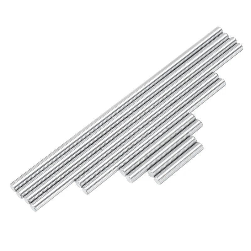 10Pcs 5.2mm Ejector Pins Set 3.2-15.2cm Reamer For Pushing Drill Buttons High Hardness Specification Steel Reamer Machine Tool