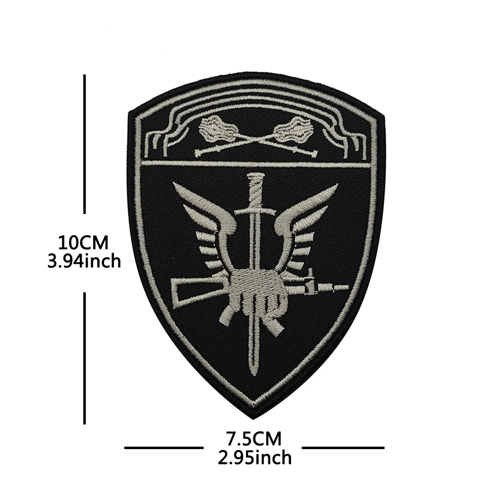 Parche táctico bordado Guardia Rusa – Chevron escudo con velcro - imagen 3
