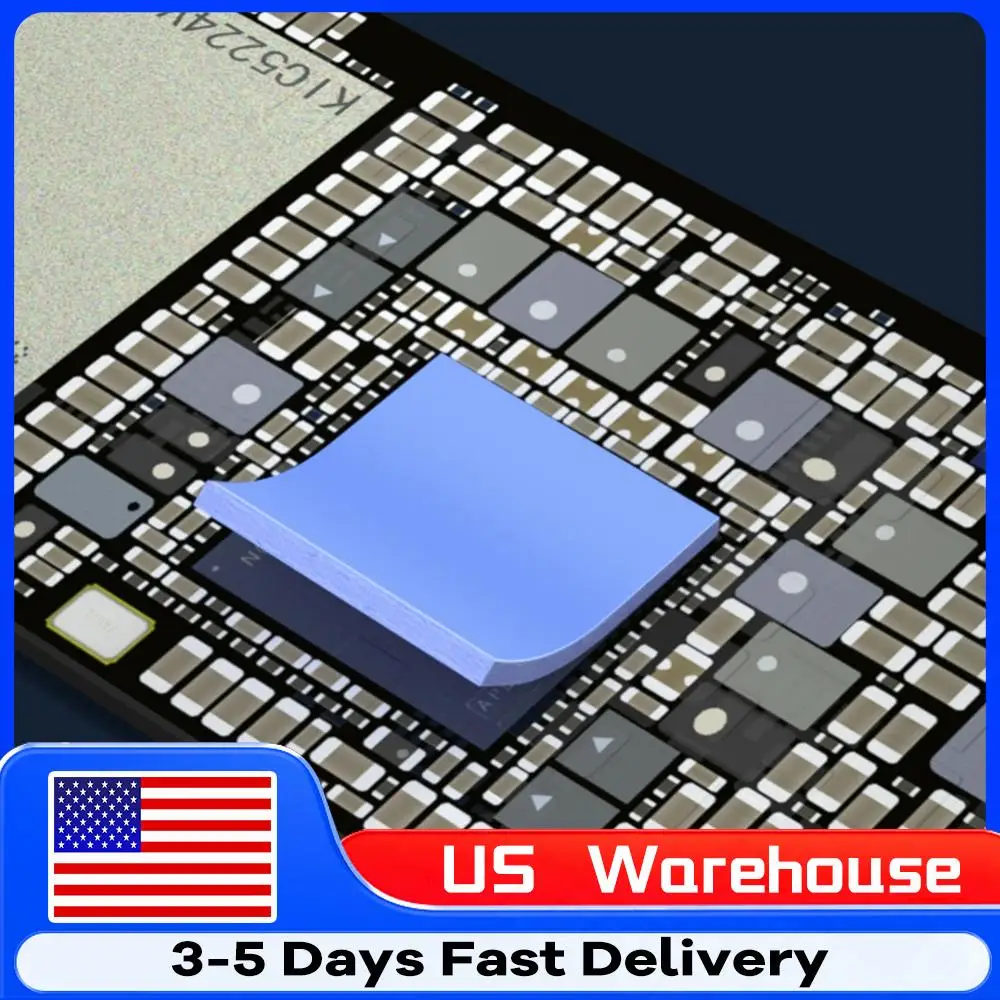 

100 шт. Термопрокладки для быстрого отвода тепла 12x12x1.5 мм, силиконовые термопрокладки с термопастой для ремонта GPU и CPU