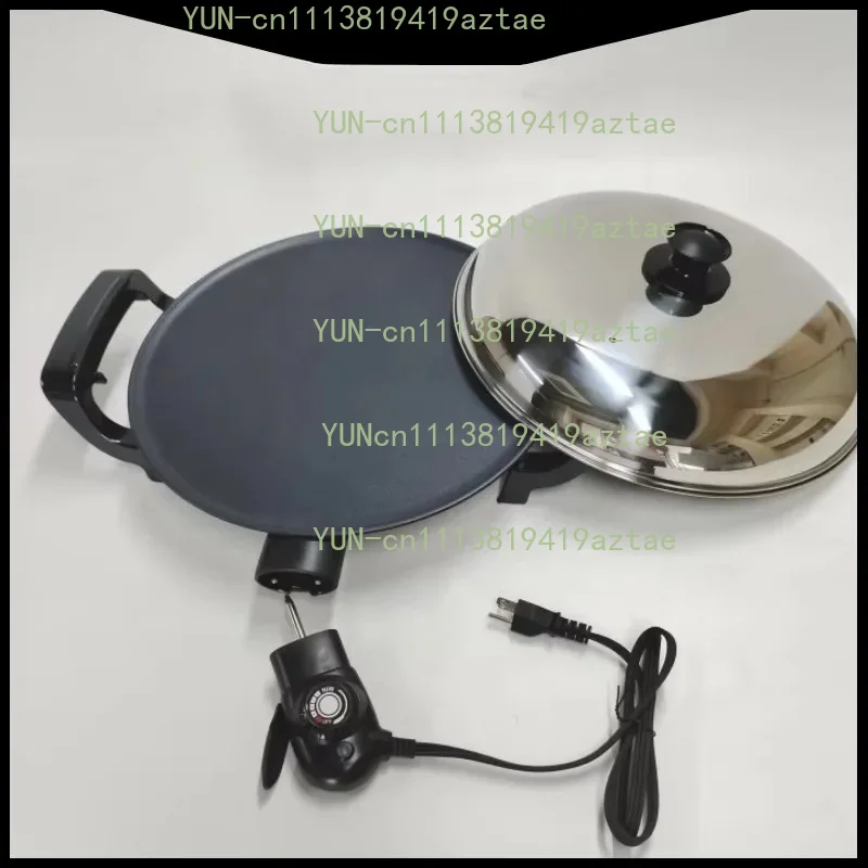 1700W 16 Inch Non-Stick  Injera Mitad Maker With Stainless Steel Lid For Tortilla Crepe