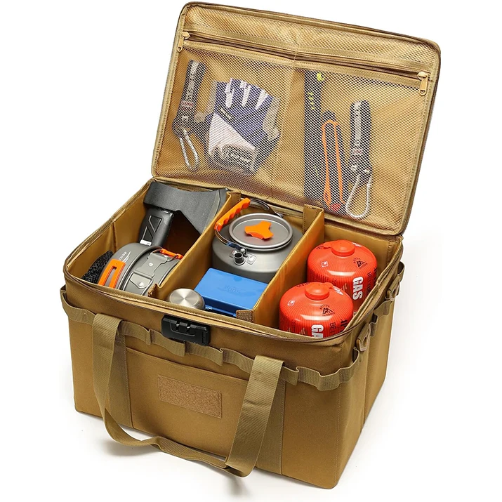 

38L practical shoulder strap handbag storage device outdoor tactical camping equipment rack combination lock