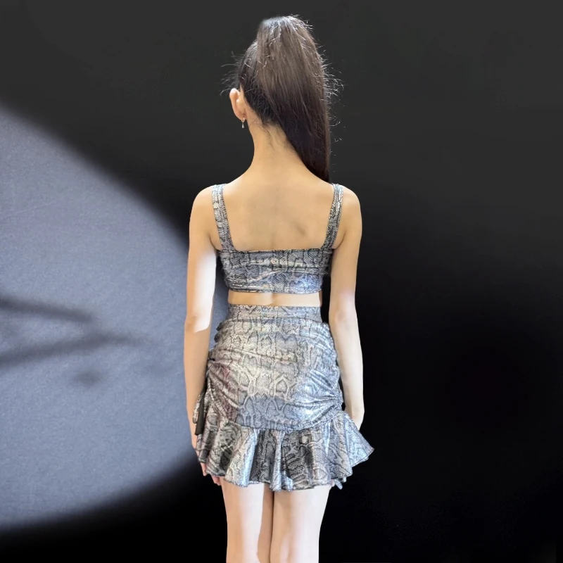 Vêtements de danse Rumba Chacha pour enfants, Costume de spectacle de danse latine pour filles, vêtements de danse latine d'été, costumes de scène SL13432