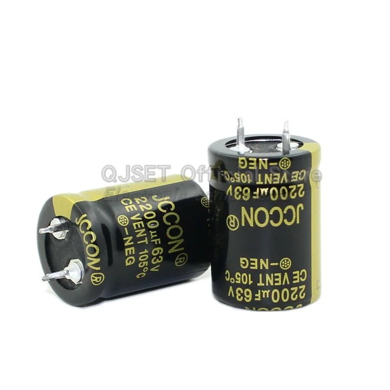 1pcs JCCON 63V 2200uf 3300uf 4700uf 6800uf 10000uf 12000 15000 22000uf Audio Amplifier Power Supply Filter Audiophile Capacitors