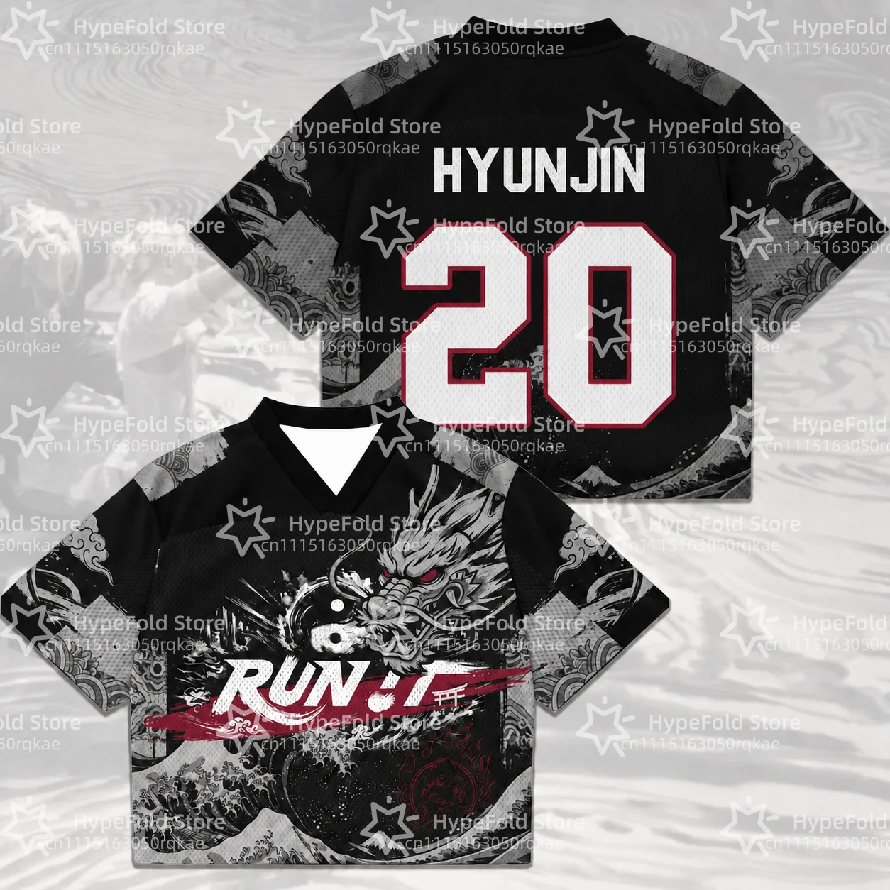 2026 Kpop Run It World Tour Jersey T-shirt Dames Zomer Sport V-hals T-shirt Ademend Snel Droogend Kleding Fan Cadeaus