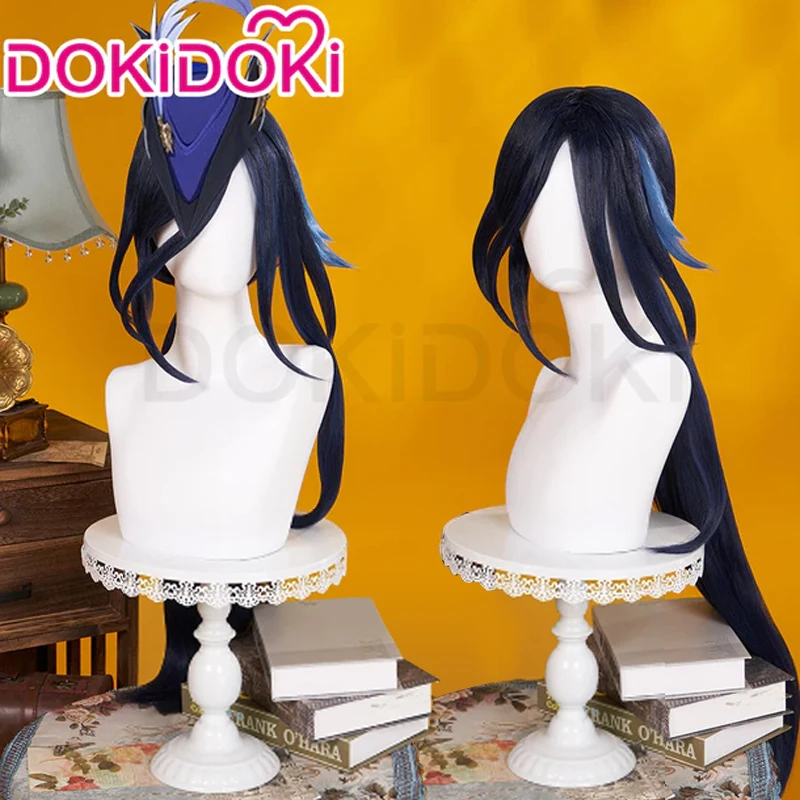 IN STOCK Clorinde Wig Game Genshin Impact Cosplay Wig DokiDoki Women Blue Long Hair Clorinde Wig Cosplay Earrings Free Wig Cap