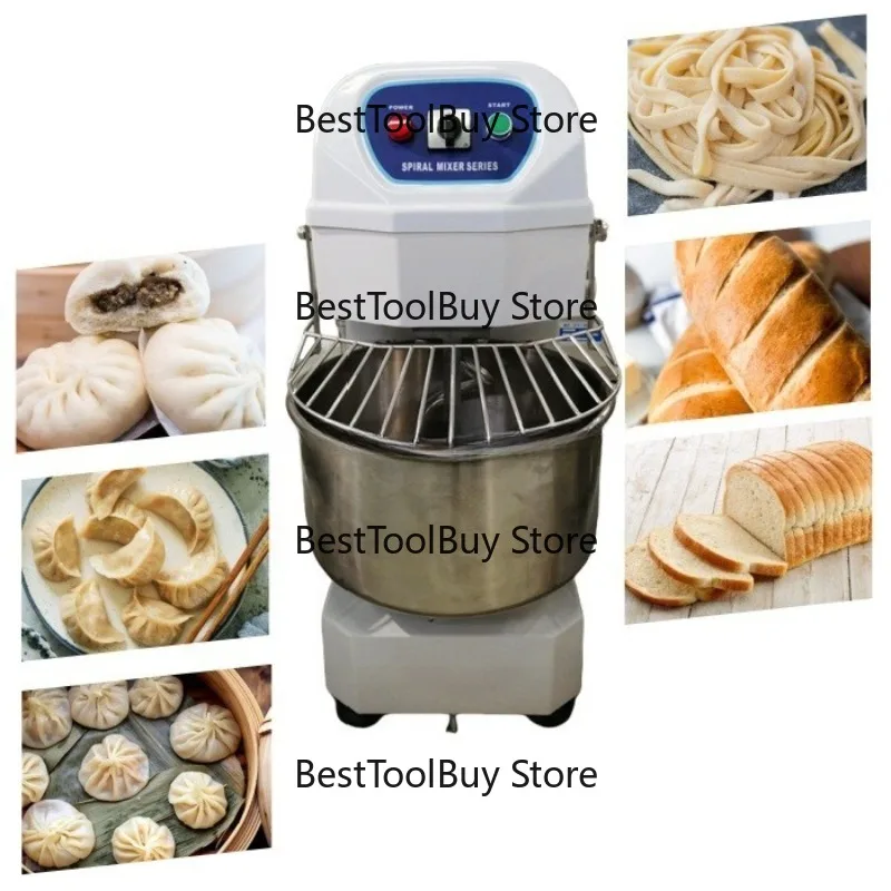 

High Efficiency Dough Mixer Spiral Commercial Electric Mini Donuts Ready Mixer Flour Industrial Dough Mixing Machine