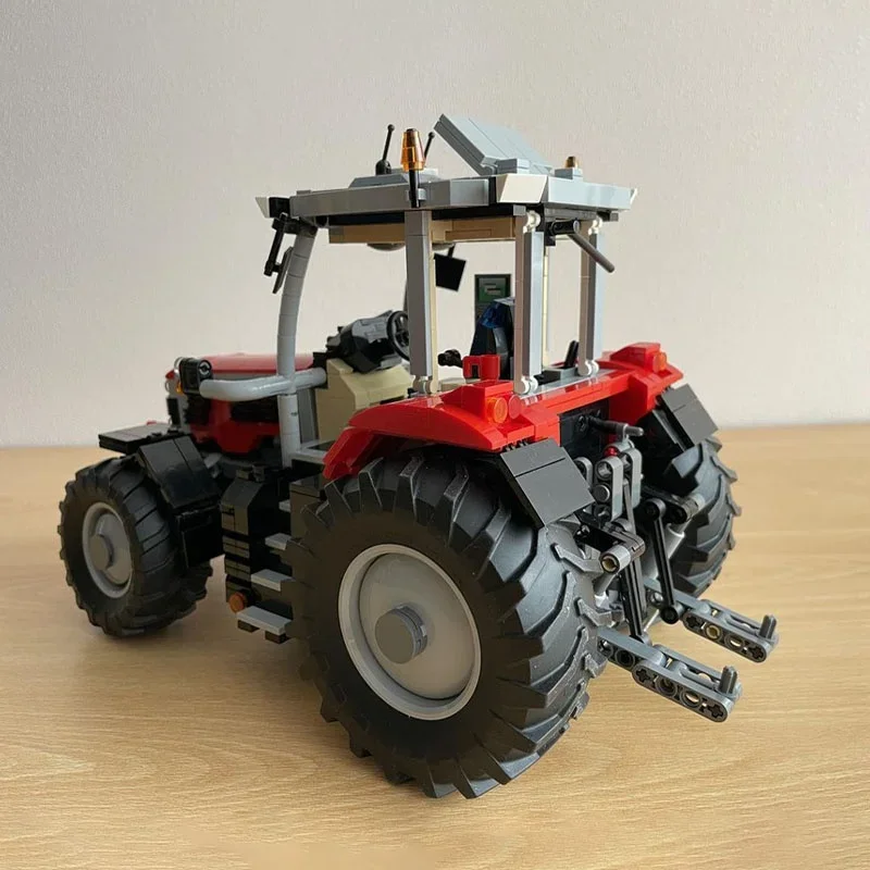 1580 pçs moc trator massey ferguson power modelo técnico blocos de construção montar brinquedo diy ideia presente natal crianças aniversário