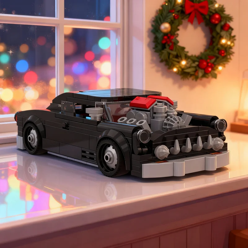 

257 деталей MOC City Champions Mercury Eight Custom Lead Sled: Конструктор, модель для сборки, идея для подарка на Рождество, кирпичики для детей