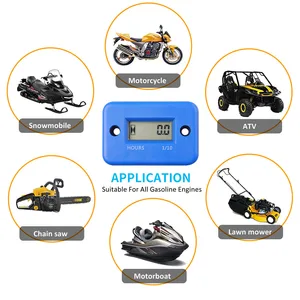 Digital Hour Meter LCD Accountant for ATV Motorcycle Instruments Snowmobile Gasoline Watches Boat Generator Bicycle Car Accessories 6 Main Sales Royal Enfield Accessories - №5