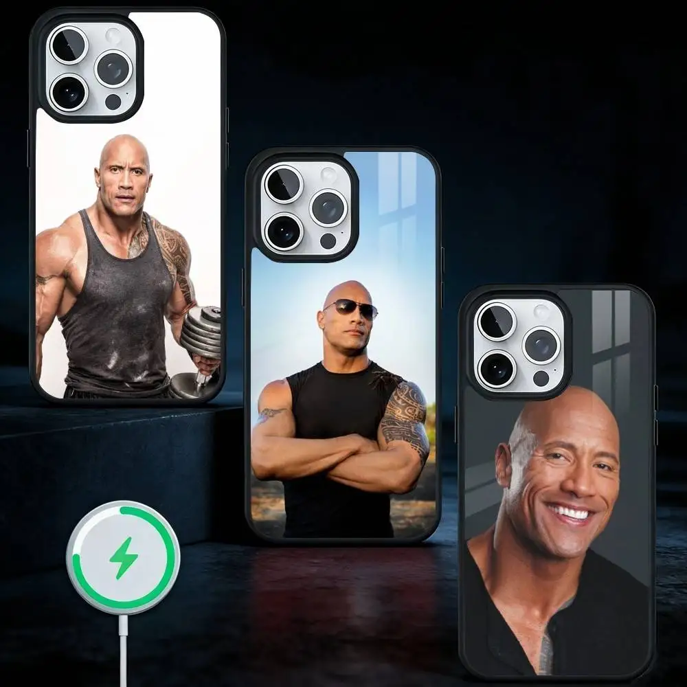 

The Rock Dwayne J-Johnson Phone Case For iPhone17,16,15,14,13 Plus,Pro Max Magnetic For Magsafe Wireless Charging