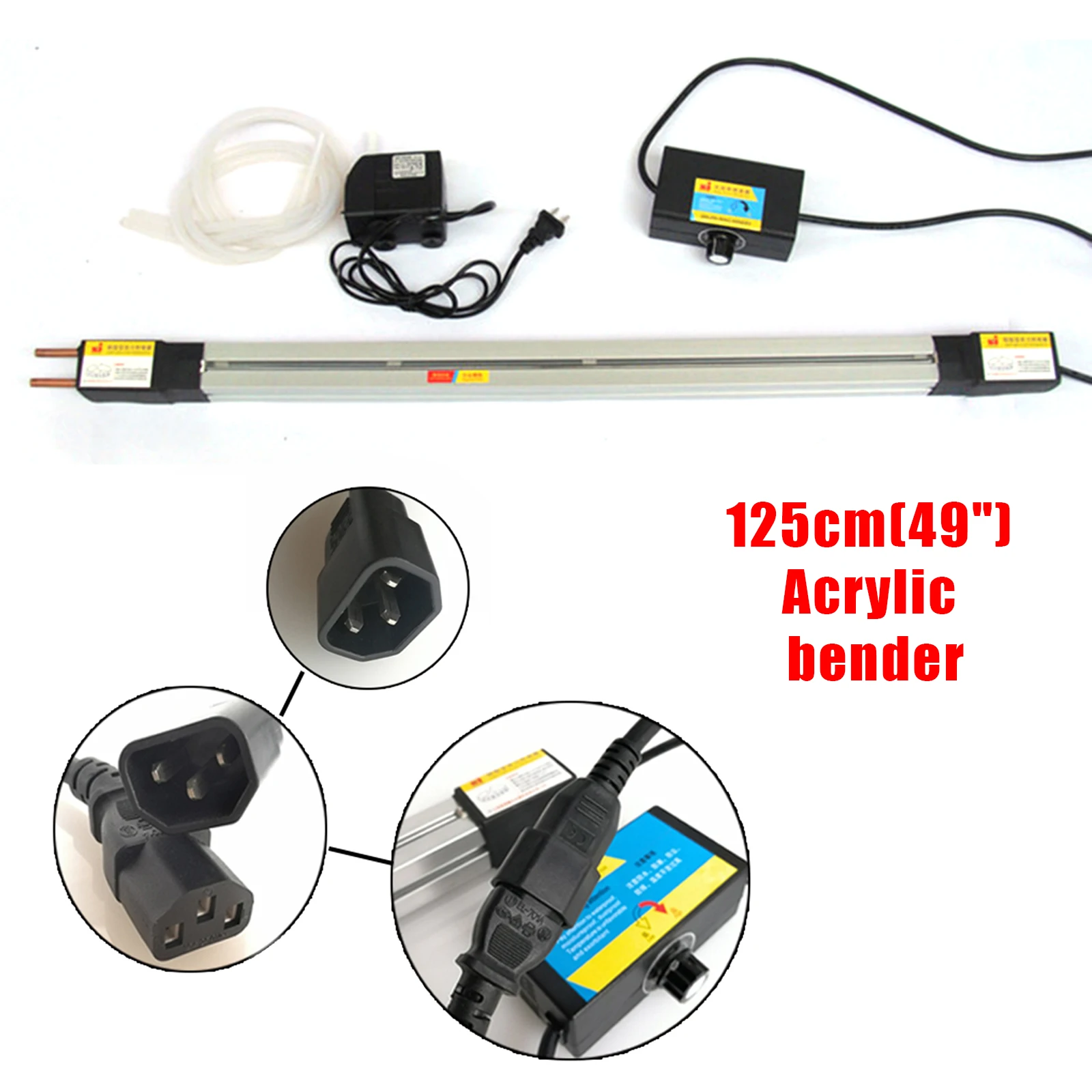 49 "بوصة 125 سنتيمتر 220 فولت الاكريليك البلاستيك PVC الانحناء آلة سخان التدفئة الساخنة بندر