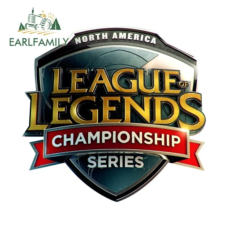 EARLFAMILY لشعار LOL ملصقات سيارات التخييم الأصلية ملحقات السيارة للثلاجة ملصق جرافيتي مقاوم للماء ديكور إبداعي #5