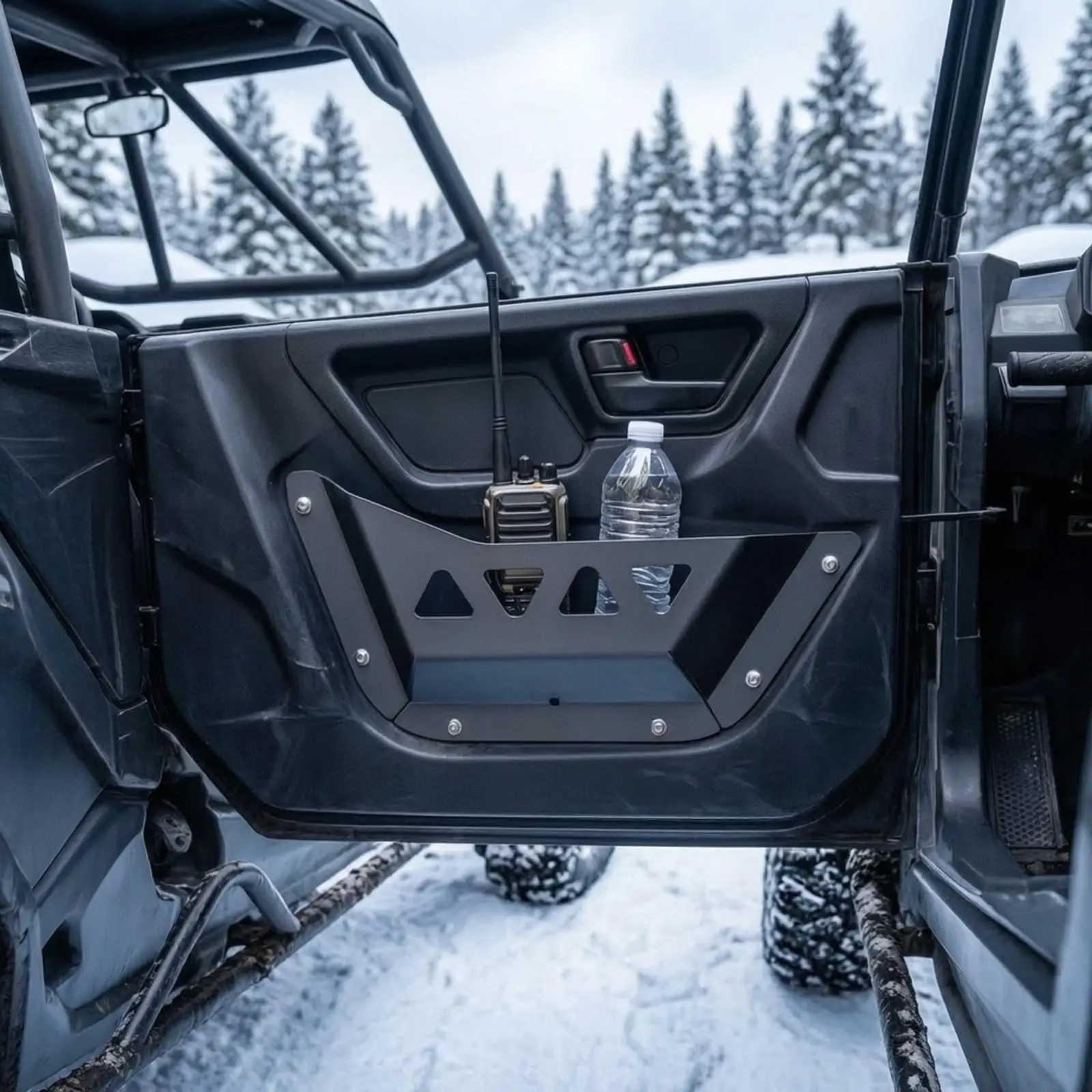2 Pieces Door Panel Panel Pocket Space-Saving Door Storage Pocket Hardware Heavy-Duty -Cut for UTV Owners, Overlanding