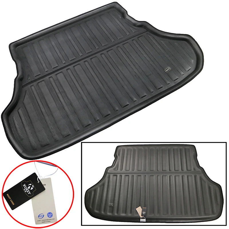 Rear Trunk Cargo Liner Boot Mat Tray Floor Carpet  For Mitsubishi Lancer ex 9 Sedan CJ CF Galant Fortis Type 4 2007 - 2017